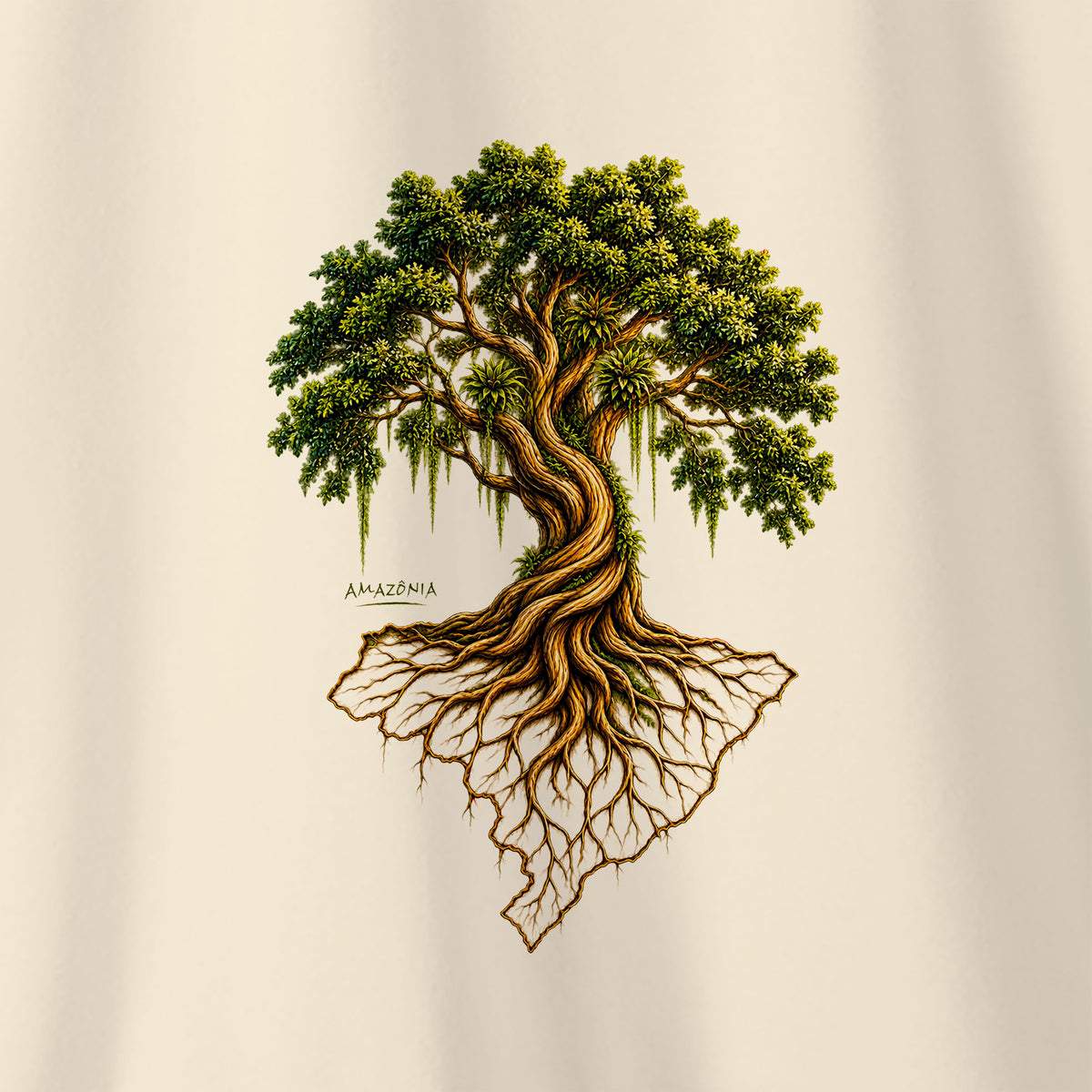 Camiseta Amazônia TERRA BRASILIS - BEGE - cód 2423