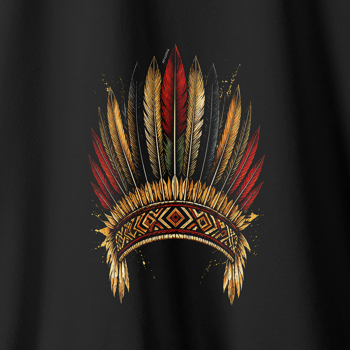 Camiseta Amazônia COCAR BRASILEIRO - PRETO - cód 2431