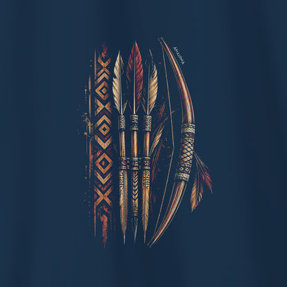 Camiseta Amazônia ARCO ANCESTRAL - AZUL MARINHO - cód 2433