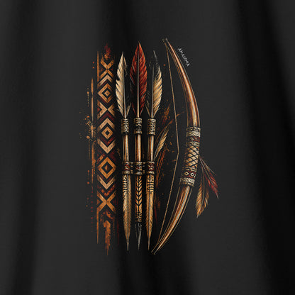 Camiseta Amazônia ARCO ANCESTRAL - PRETO - cód 2433