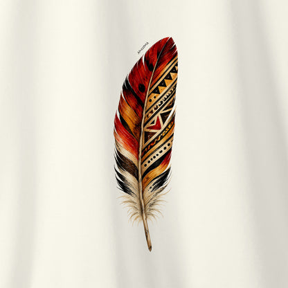 Camiseta Amazônia PENA DA TERRA - OFF WHITE - cód 2446
