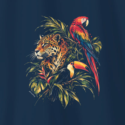 Camiseta Amazônia GUARDIŌES DA FLORESTA - AZUL MARINHO - cód 2447