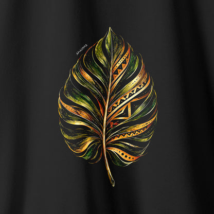 Camiseta Amazônia FOLHA NATIVA - PRETO - cód 2450