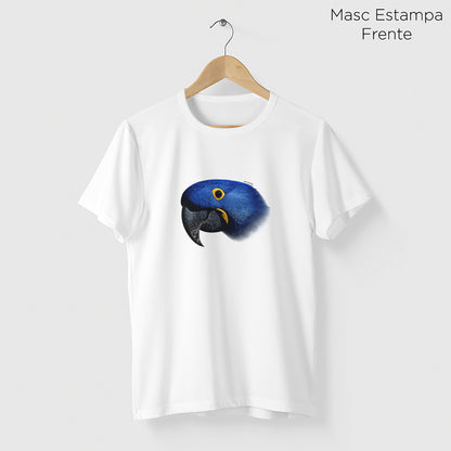 Camiseta Amazônia ARARA AZUL - BRANCO - cód 0198