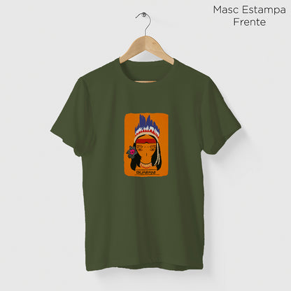Camiseta Amazônia ORIGENS GUARANI - VERDE ESCURO - cód 10576