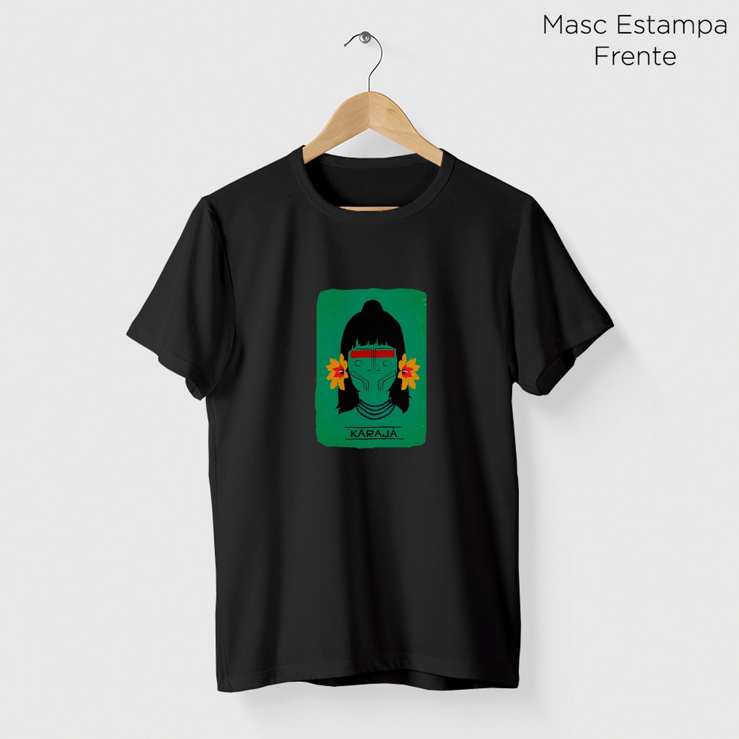 Camiseta Amazônia ORIGENS KARAJÁ - PRETO - cód 10577