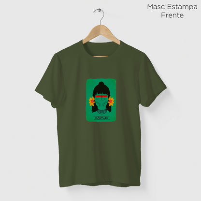 Camiseta Amazônia ORIGENS KARAJÁ - VERDE ESCURO - cód 10577