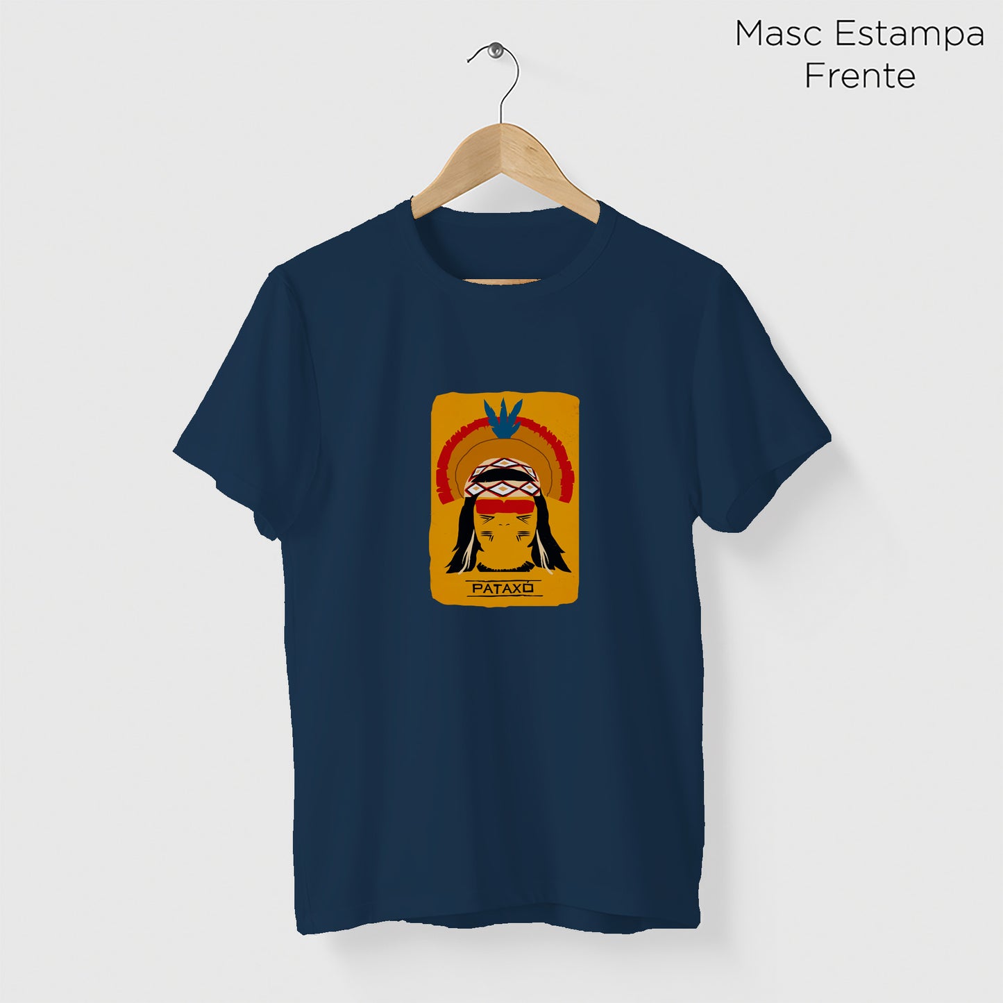 Camiseta Amazônia ORIGENS PATAXÓ - AZUL MARINHO - cód 10579