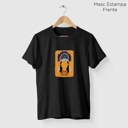 Camiseta Amazônia ORIGENS TICUNA - PRETO - cód 10580