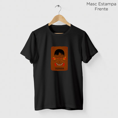 Camiseta Amazônia ORIGENS YANOMAMI - PRETO - cód 10583