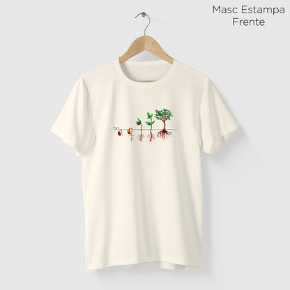Camiseta Amazônia PLANTE UMA SEMENTE – OFF WHITE - cód 1168
