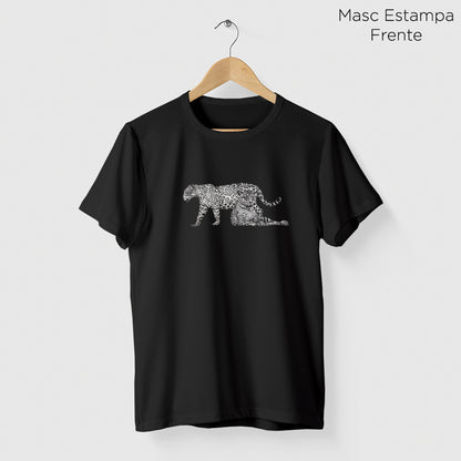 Camiseta Amazônia ONÇARARA DUAS ONÇAS - PRETO - cód 2060