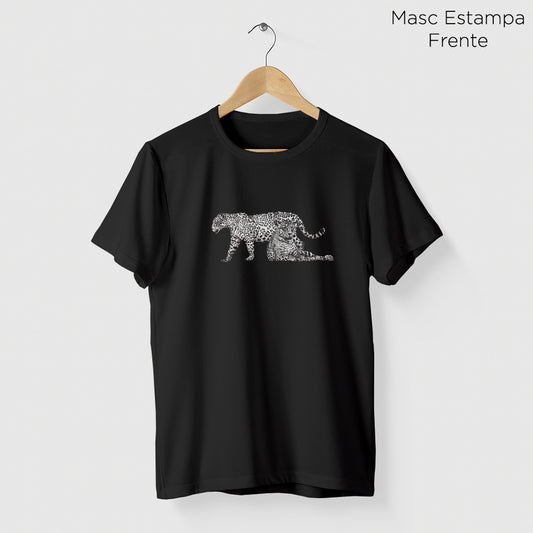 Camiseta Amazônia ONÇARARA DUAS ONÇAS - PRETO - cód 2060