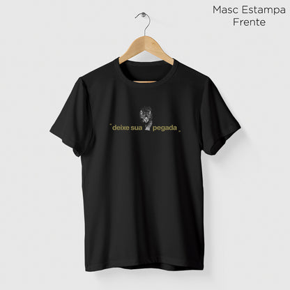 Camiseta Amazônia ONÇARARA DEIXE SUA PEGADA - PRETO - cód 2075