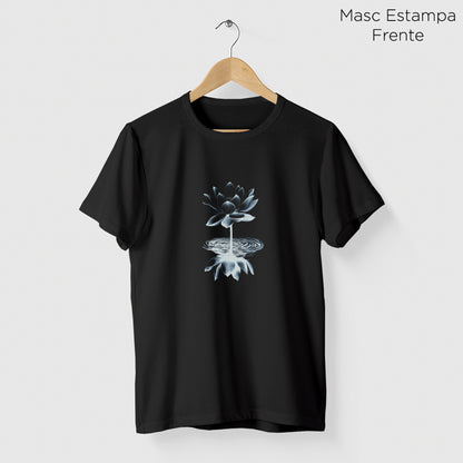 Camiseta Amazônia REFLEXO FLOR - PRETO - cód 2102