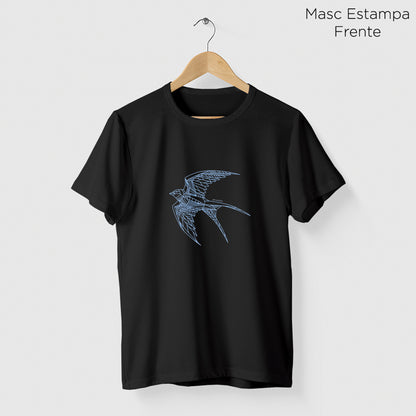 Camiseta Amazônia ANDORINHA LINHAS - PRETO - cód 2109
