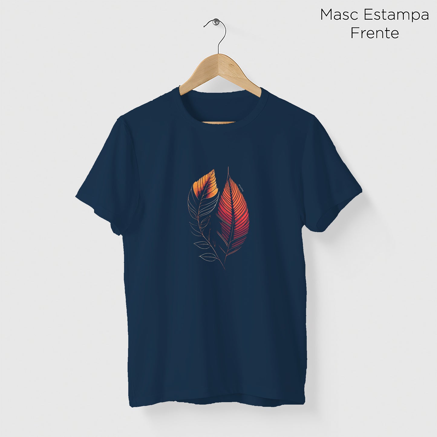 Camiseta Amazônia BIOFOLHA - AZUL MARINHO - cód 2120