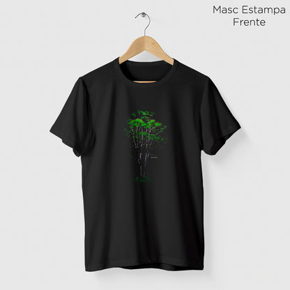 Camiseta Amazônia NOITE ÁRVORE - PRETO - cód 2121