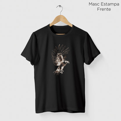 Camiseta Amazônia FALCÃO PEREGRINO - PRETO - cód 2122