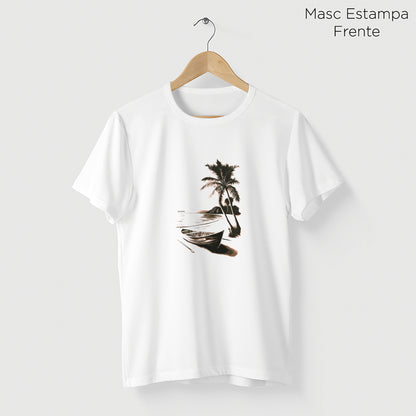 Camiseta Amazônia PRAIA DESERTA - BRANCO - cód 2124