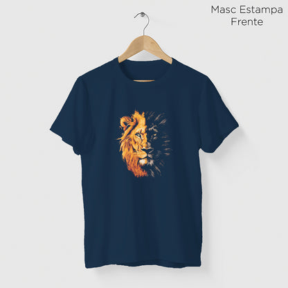 Camiseta Amazônia ON OFF LION - AZUL MARINHO - cód 2126
