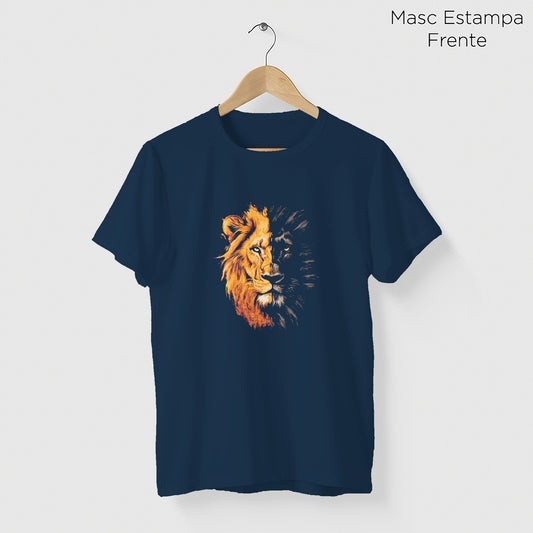 Camiseta Amazônia ON OFF LION - AZUL MARINHO - cód 2126