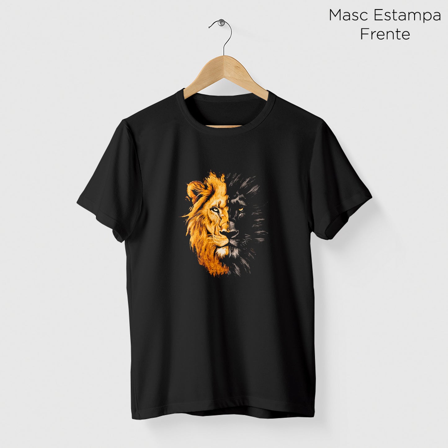 Camiseta Amazônia ON OFF LION - PRETO - cód 2126