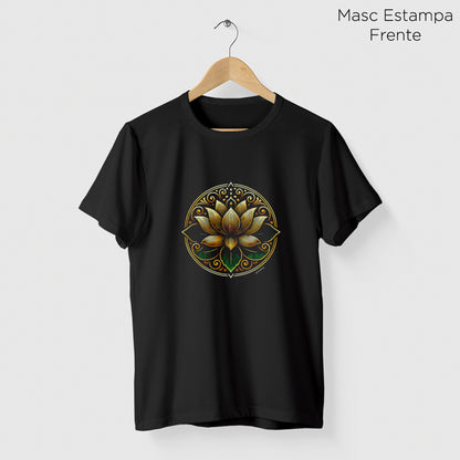 Camiseta Amazônia LOTUS MANDALA - PRETO - cód 2127