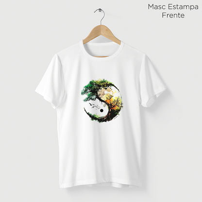 Camiseta Amazônia YIN YANG NATUREZA - BRANCO - cód 2130
