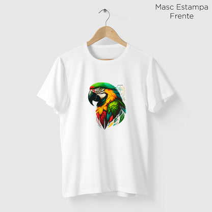 Camiseta Amazônia COLOR MACAW - BRANCO - cód 2131