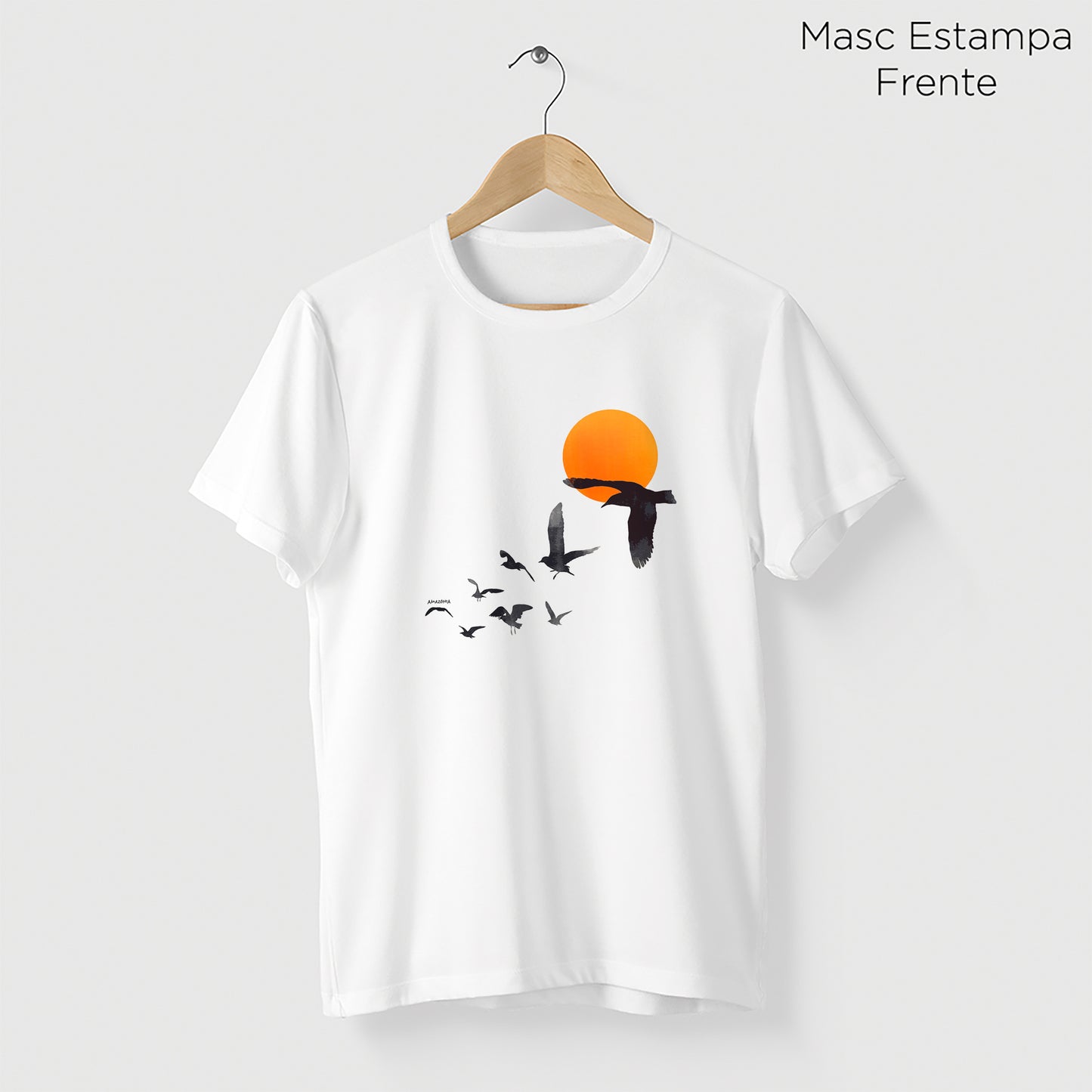 Camiseta Amazônia REVOADA - BRANCO - cód 2134