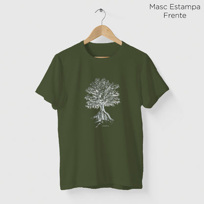 Camiseta Amazônia SUMAÚMA - VERDE ESCURO - cód 2139