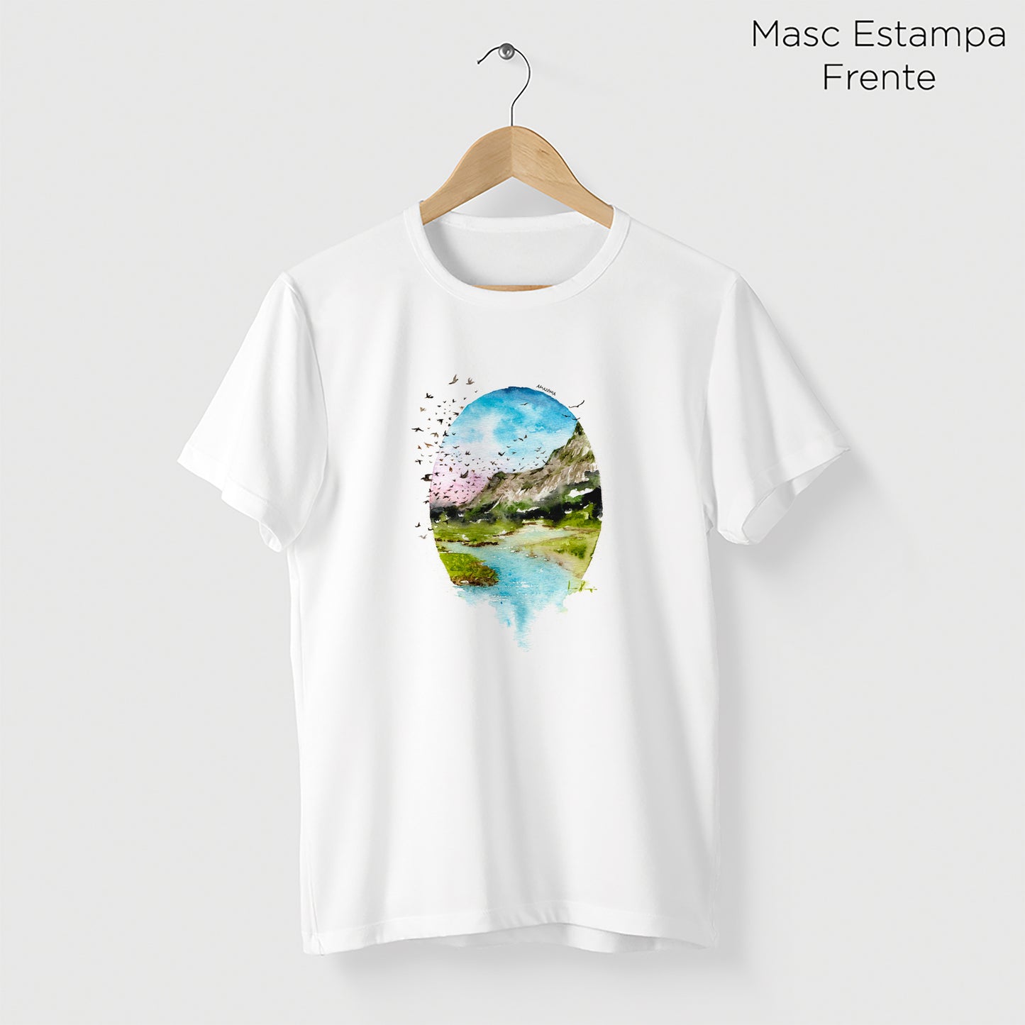 Camiseta Amazônia LAPINHA DA SERRA - BRANCO - cód 2141