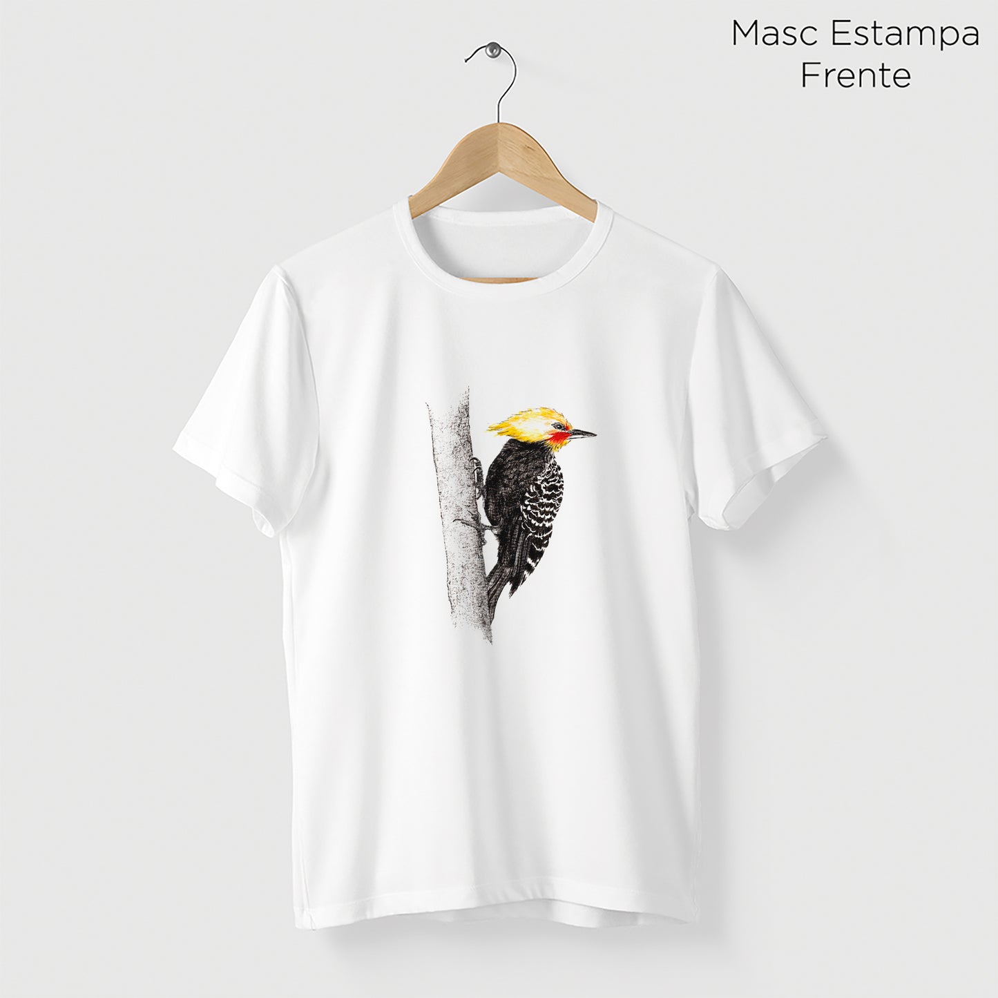 Camiseta Amazônia PICA-PAU - BRANCO - cód 2145