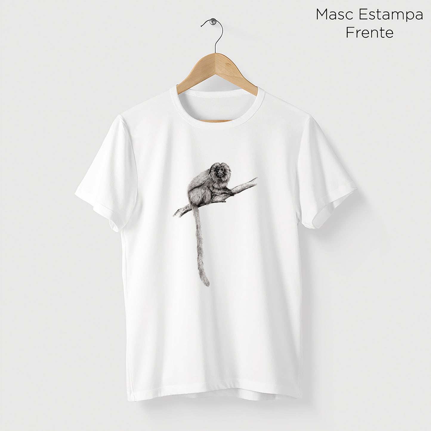 Camiseta Amazônia MICO LEÃO - BRANCO - cód 2146