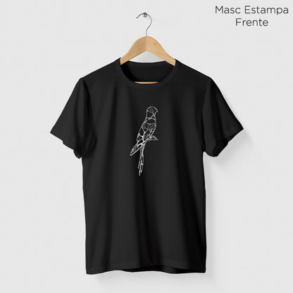 Camiseta Amazônia LINES MACAW - PRETO - cód 2153