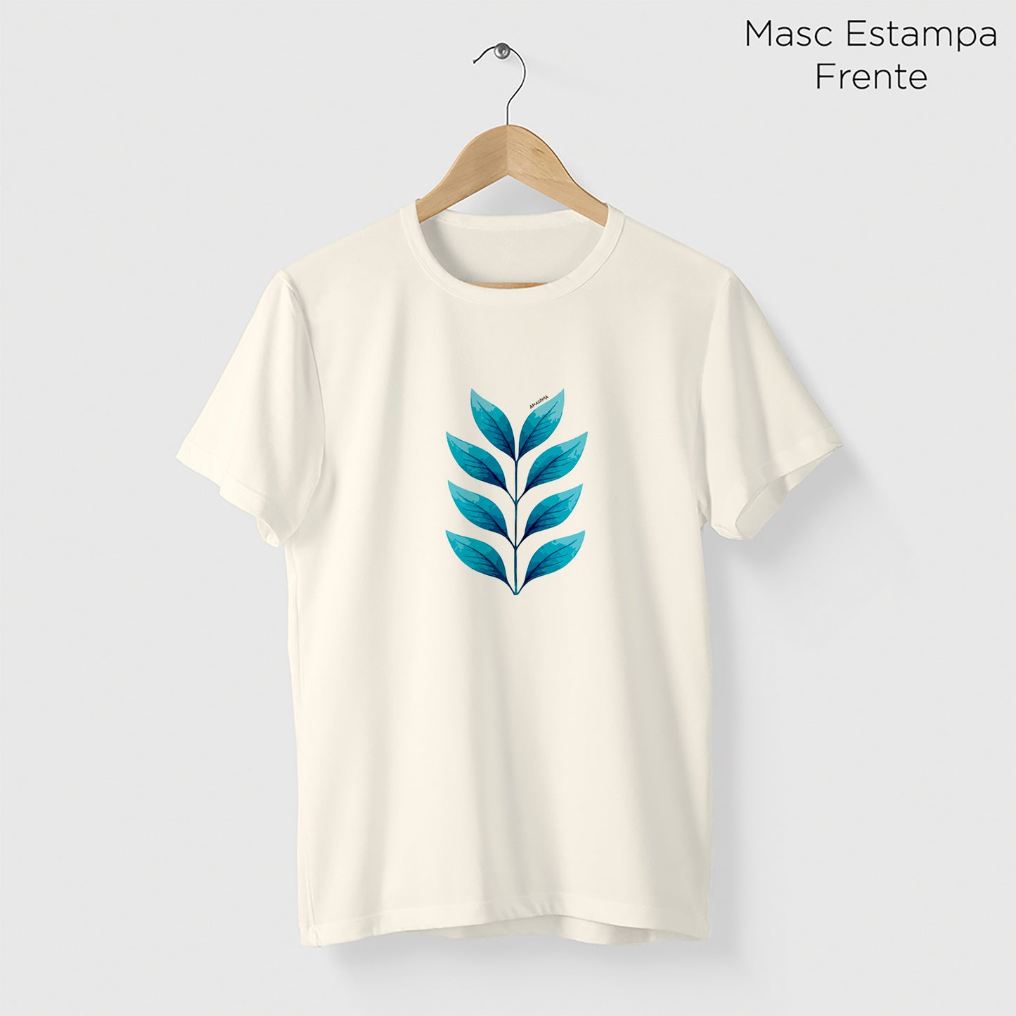 Camiseta Amazônia BIOFOLHAS – OFF WHITE - cód 2154