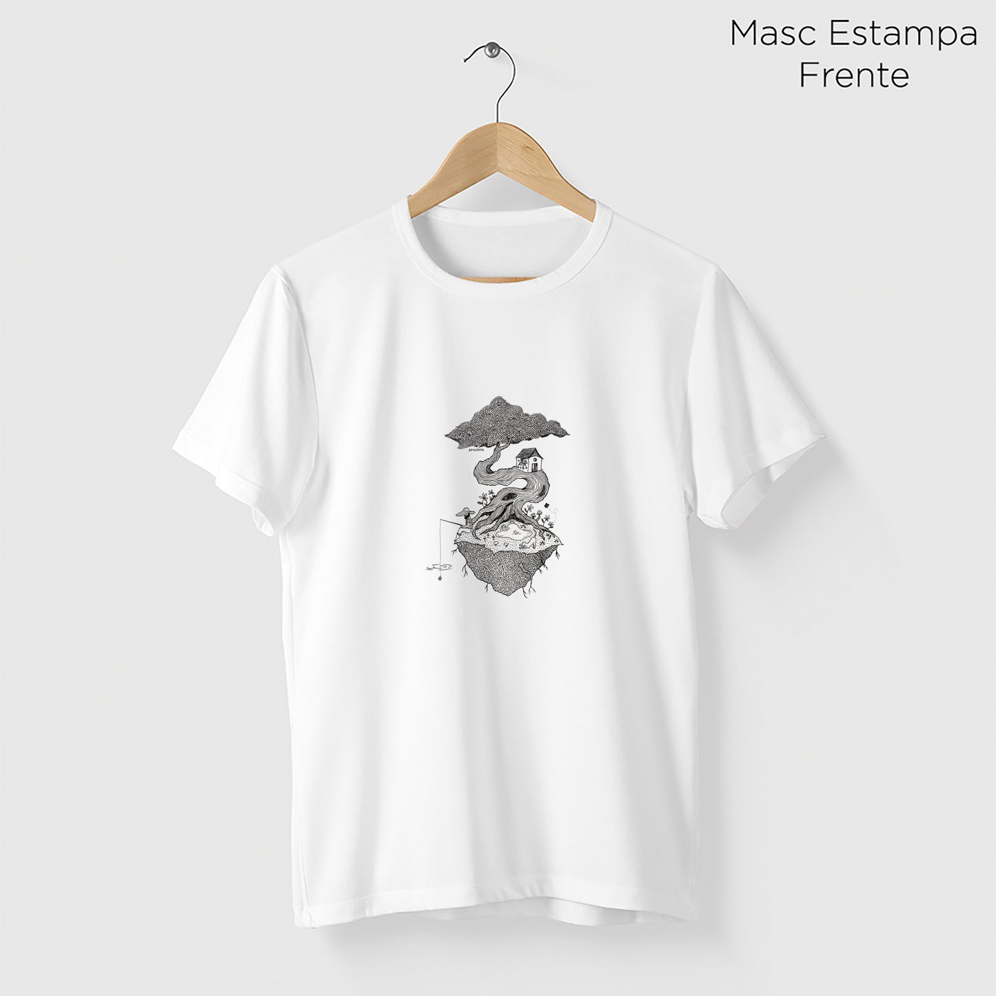 Camiseta Amazônia SONHOS À LINHA - BRANCO - cód 2155