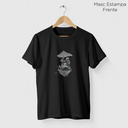 Camiseta Amazônia SONHOS À LINHA - PRETO - cód 2155