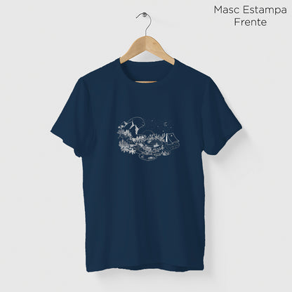 Camiseta Amazônia GUARDIÃO DA FLORESTA - AZUL MARINHO - cód 2157