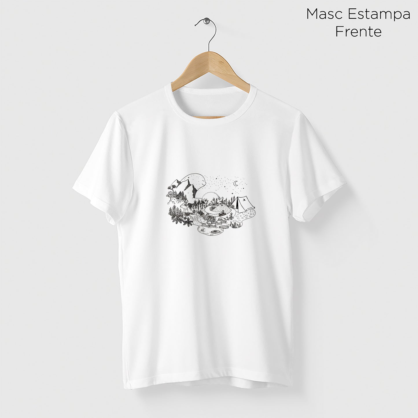 Camiseta Amazônia GUARDIÃO DA FLORESTA - BRANCO - cód 2157