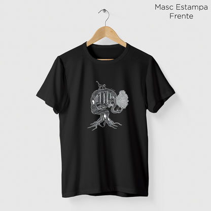 Camiseta Amazônia UMA ÁRVORE MIL VIDAS - PRETO - cód 2158