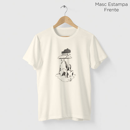 Camiseta Amazônia CASINHA NAS ALTURAS - OFF WHITE - cód 2159