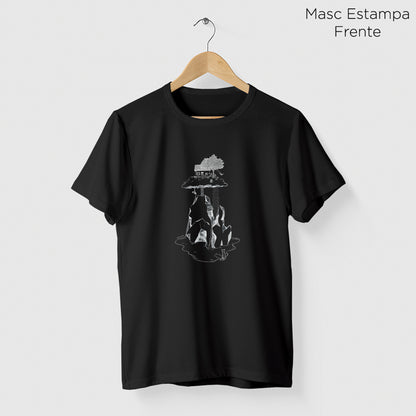 Camiseta Amazônia CASINHA NAS ALTURAS - PRETO - cód 2159