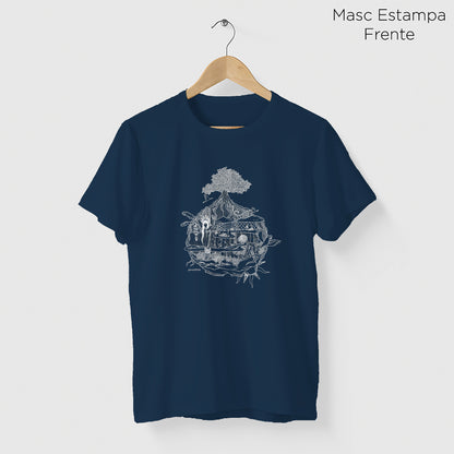Camiseta Amazônia MINI MUNDOS - AZUL MARINHO - cód 2160