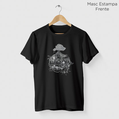 Camiseta Amazônia MINI MUNDOS - PRETO - cód 2160