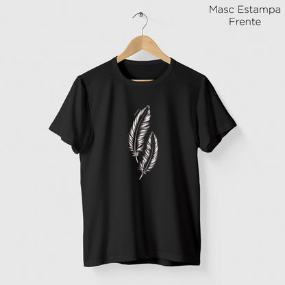 Camiseta Amazônia PENAS VOAR – PRETO - cód 2173