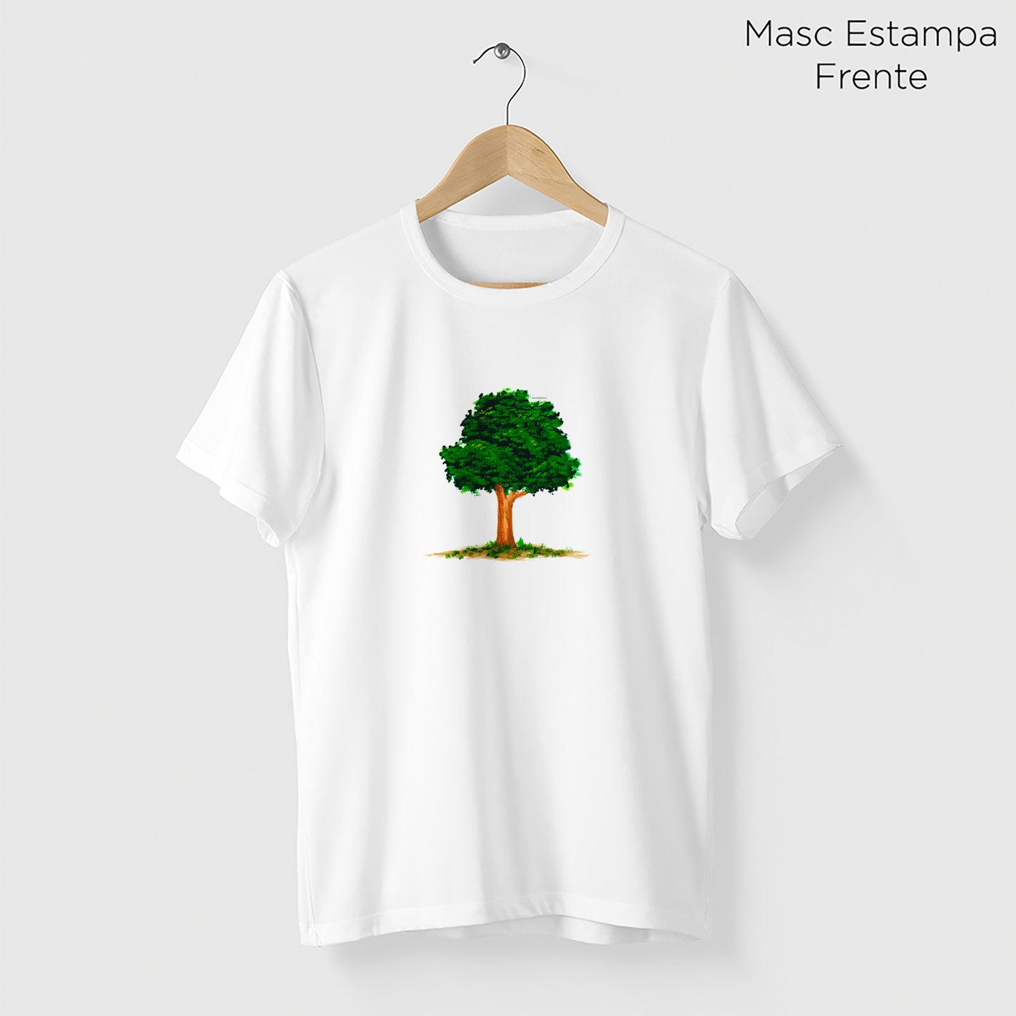 Camiseta Amazônia AQUARELA LOGO – BRANCO - cód 2195