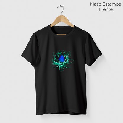 Camiseta Amazônia NEON FLOWER - PRETO - cód 2197