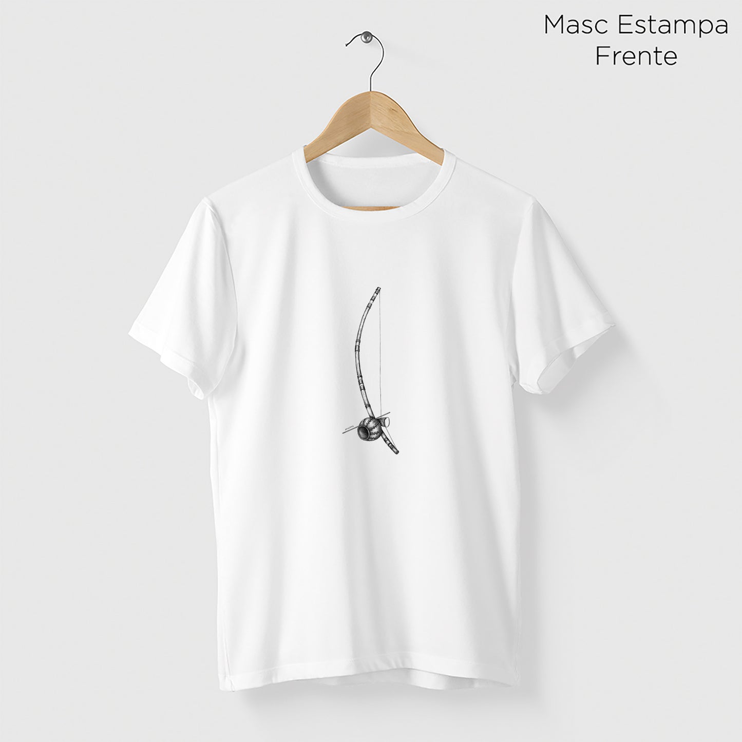 Camiseta Amazônia BERIMBAU - BRANCO - cód 2199